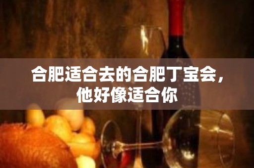 合肥适合去的合肥丁宝会，他好像适合你