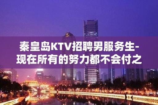 秦皇岛KTV招聘男服务生-现在所有的努力都不会付之东流