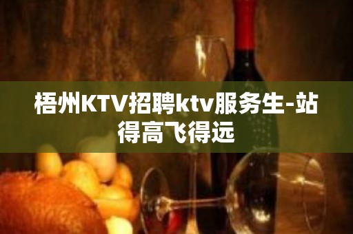 梧州KTV招聘ktv服务生-站得高飞得远