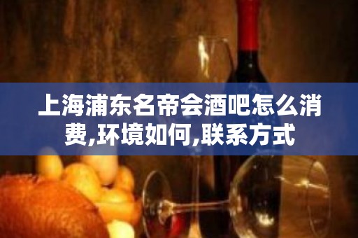 上海浦东名帝会酒吧怎么消费,环境如何,联系方式