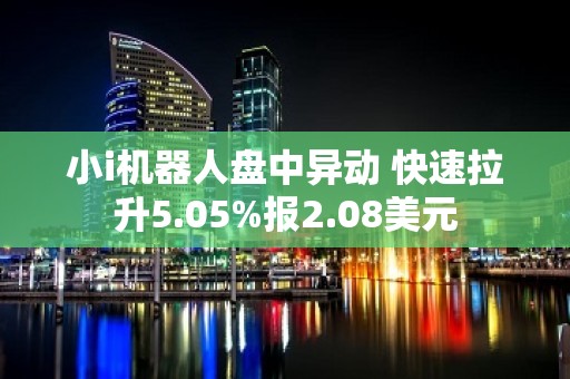 小i机器人盘中异动 快速拉升5.05%报2.08美元