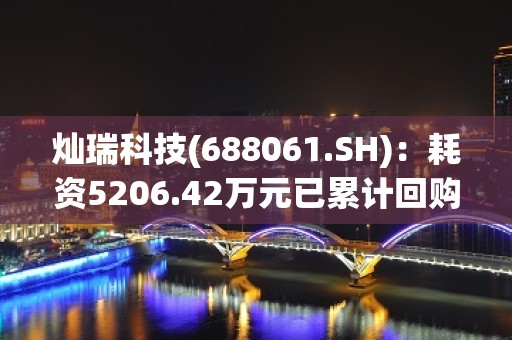 灿瑞科技(688061.SH)：耗资5206.42万元已累计回购1.64%股份