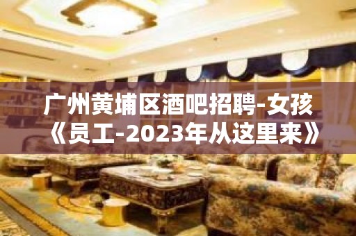 广州黄埔区酒吧招聘-女孩《员工-2023年从这里来》-