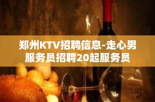 郑州KTV招聘信息-走心男服务员招聘20起服务员