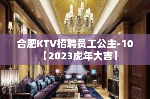 合肥KTV招聘员工公主-10【2023虎年大吉】