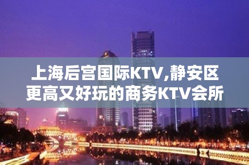 上海后宫国际KTV,静安区更高又好玩的商务KTV会所