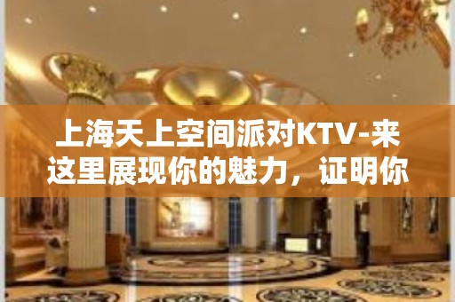 上海天上空间派对KTV-来这里展现你的魅力，证明你的实力