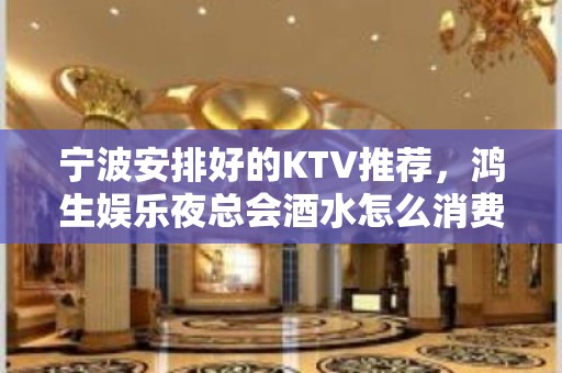 宁波安排好的KTV推荐，鸿生娱乐夜总会酒水怎么消费