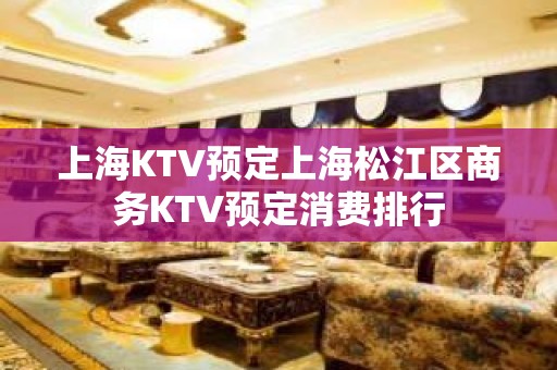 上海KTV预定上海松江区商务KTV预定消费排行