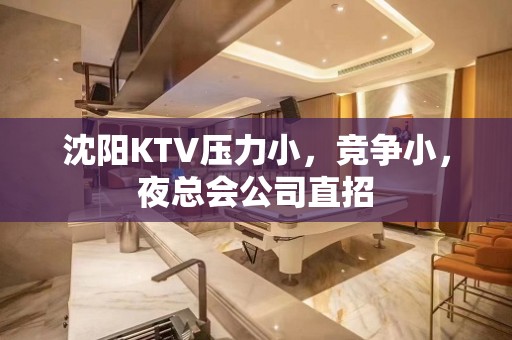 沈阳KTV压力小，竞争小，夜总会公司直招