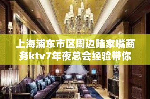 上海浦东市区周边陆家嘴商务ktv7年夜总会经验带你上班赚