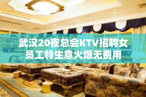 武汉20夜总会KTV招聘女员工特生意火爆无费用