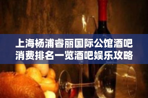 上海杨浦睿丽国际公馆酒吧消费排名一览酒吧娱乐攻略