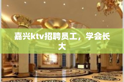 嘉兴ktv招聘员工，学会长大