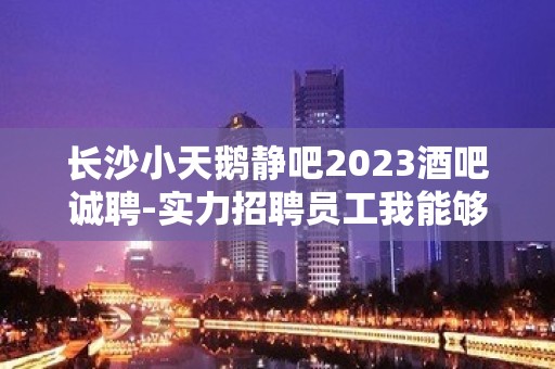 长沙小天鹅静吧2023酒吧诚聘-实力招聘员工我能够帮到你