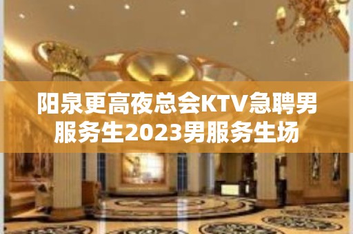 阳泉更高夜总会KTV急聘男服务生2023男服务生场