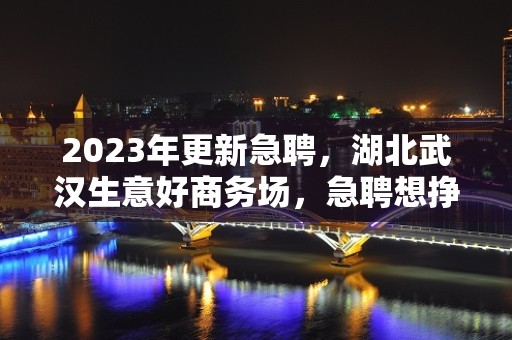 2023年更新急聘，湖北武汉生意好商务场，急聘想挣的你