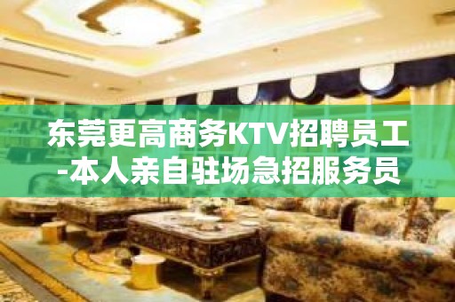 东莞更高商务KTV招聘员工-本人亲自驻场急招服务员