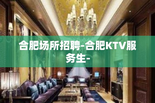 合肥场所招聘-合肥KTV服务生-