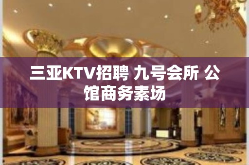 三亚KTV招聘 九号会所 公馆商务素场