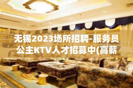 无锡2023场所招聘-服务员公主KTV人才招募中(高薪）