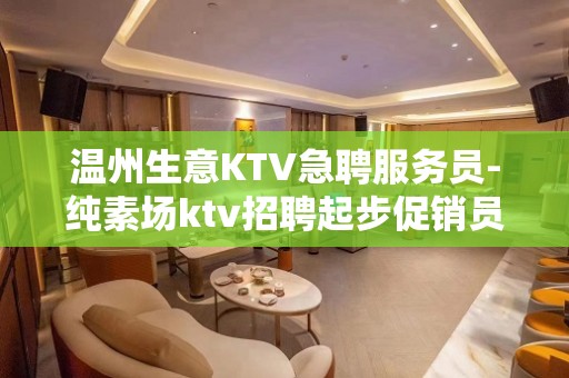 温州生意KTV急聘服务员-纯素场ktv招聘起步促销员