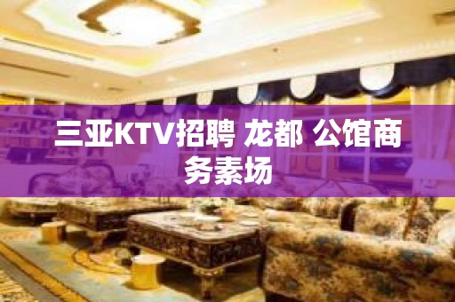 三亚KTV招聘 龙都 公馆商务素场