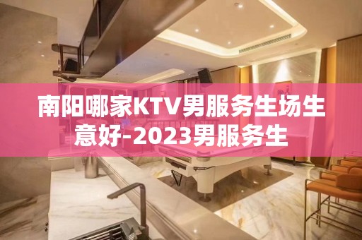 南阳哪家KTV男服务生场生意好-2023男服务生