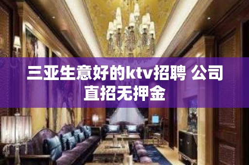 三亚生意好的ktv招聘 公司直招无押金