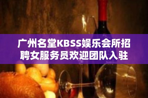 广州名堂KBSS娱乐会所招聘女服务员欢迎团队入驻