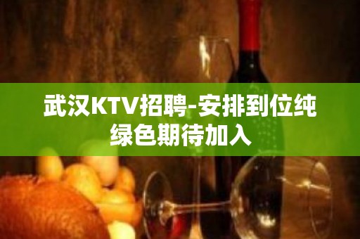 武汉KTV招聘-安排到位纯绿色期待加入