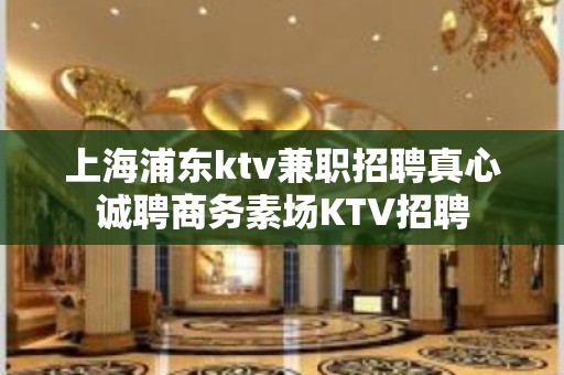 上海浦东ktv兼职招聘真心诚聘商务素场KTV招聘