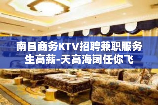 南昌商务KTV招聘兼职服务生高薪-天高海阔任你飞