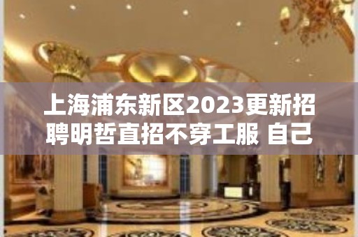 上海浦东新区2023更新招聘明哲直招不穿工服 自己衣服上班