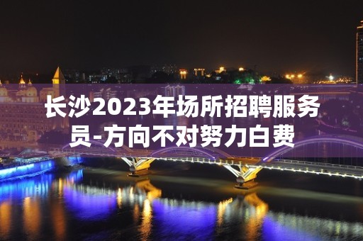 长沙2023年场所招聘服务员-方向不对努力白费