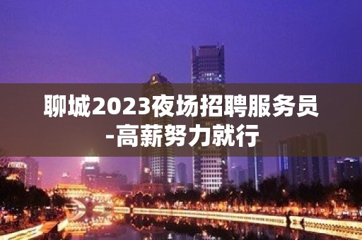 聊城2023夜场招聘服务员-高薪努力就行