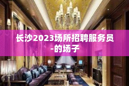 长沙2023场所招聘服务员-的场子