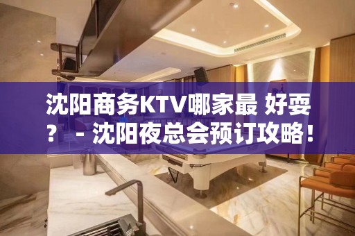 沈阳商务KTV哪家最 好耍？－沈阳夜总会预订攻略！