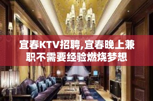 宜春KTV招聘,宜春晚上兼职不需要经验燃烧梦想