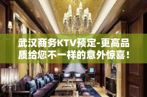 武汉商务KTV预定-更高品质给您不一样的意外惊喜！