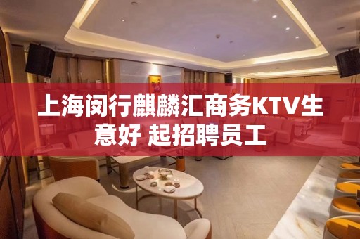 上海闵行麒麟汇商务KTV生意好 起招聘员工