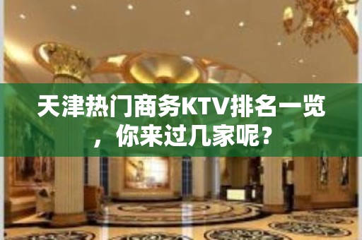 天津热门商务KTV排名一览，你来过几家呢？