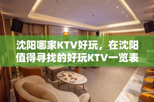 沈阳哪家KTV好玩，在沈阳值得寻找的好玩KTV一览表