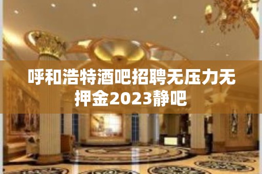 呼和浩特酒吧招聘无压力无押金2023静吧