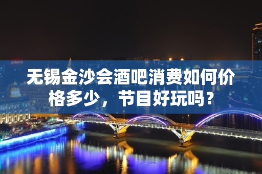 无锡金沙会酒吧消费如何价格多少，节目好玩吗？