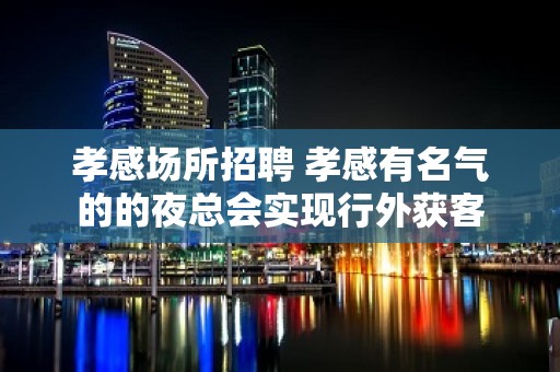 孝感场所招聘 孝感有名气的的夜总会实现行外获客