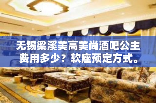 无锡梁溪美高美尚酒吧公主费用多少？软座预定方式。