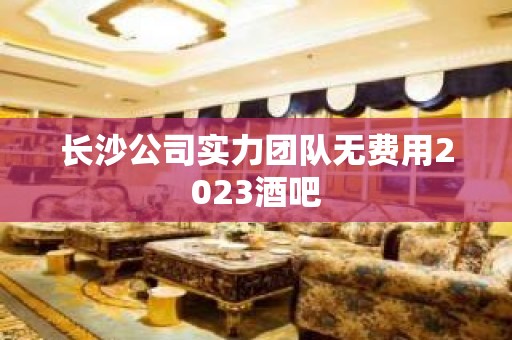 长沙公司实力团队无费用2023酒吧