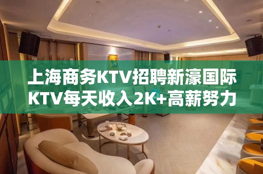 上海商务KTV招聘新濠国际KTV每天收入2K+高薪努力就行