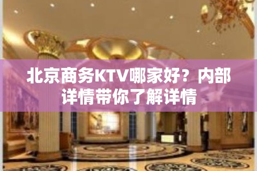 北京商务KTV哪家好？内部详情带你了解详情